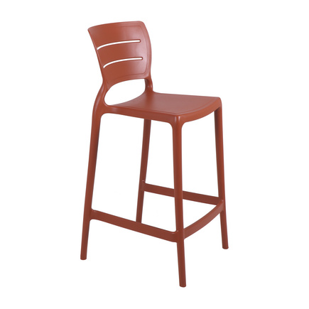 Cadeira Tramontina Summa Am&eacute;lia Alta Resid&ecirc;ncia em Polipropileno e Fibra de Vidro Terracota Cor Terracota - SKU 92118242 - 1