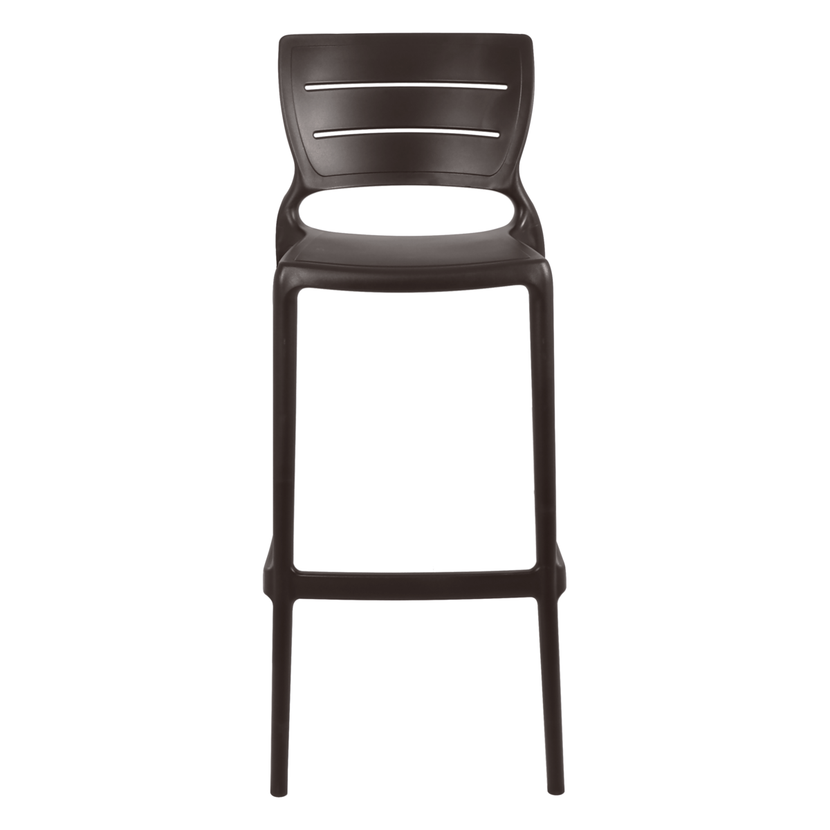 Cadeira Tramontina Amelia Alta Bar em Polipropileno e Fibra de Vidro Marrrom Cor Marrom - SKU 92119109 - 6 image number 5