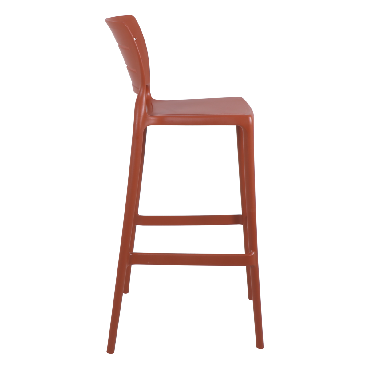 Cadeira Tramontina Amelia Alta Bar em Polipropileno e Fibra de Vidro Terracota Cor Terracota - SKU 92119242 - 4 image number 3