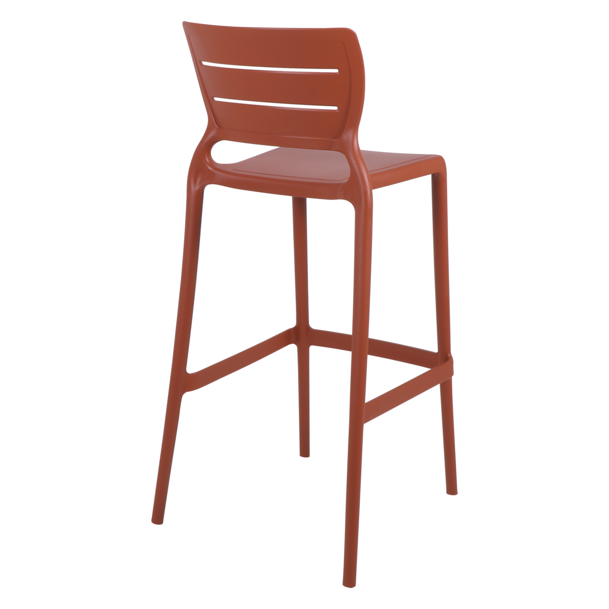 Cadeira Tramontina Amelia Alta Bar em Polipropileno e Fibra de Vidro Terracota Cor Terracota - SKU 92119242 - 5 image number 4