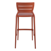 Cadeira Tramontina Amelia Alta Bar em Polipropileno e Fibra de Vidro Terracota Cor Terracota - SKU 92119242 - 6 image number 5