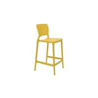Cadeira Tramontina Safira Alta Residência em Polipropileno e Fibra de Vidro Amarelo