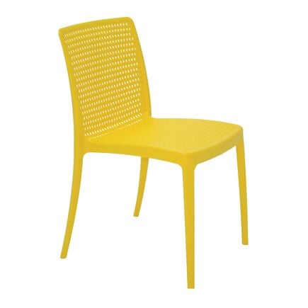 Cadeira Tramontina Isabelle em Polipropileno e Fibra de Vidro Amarelo