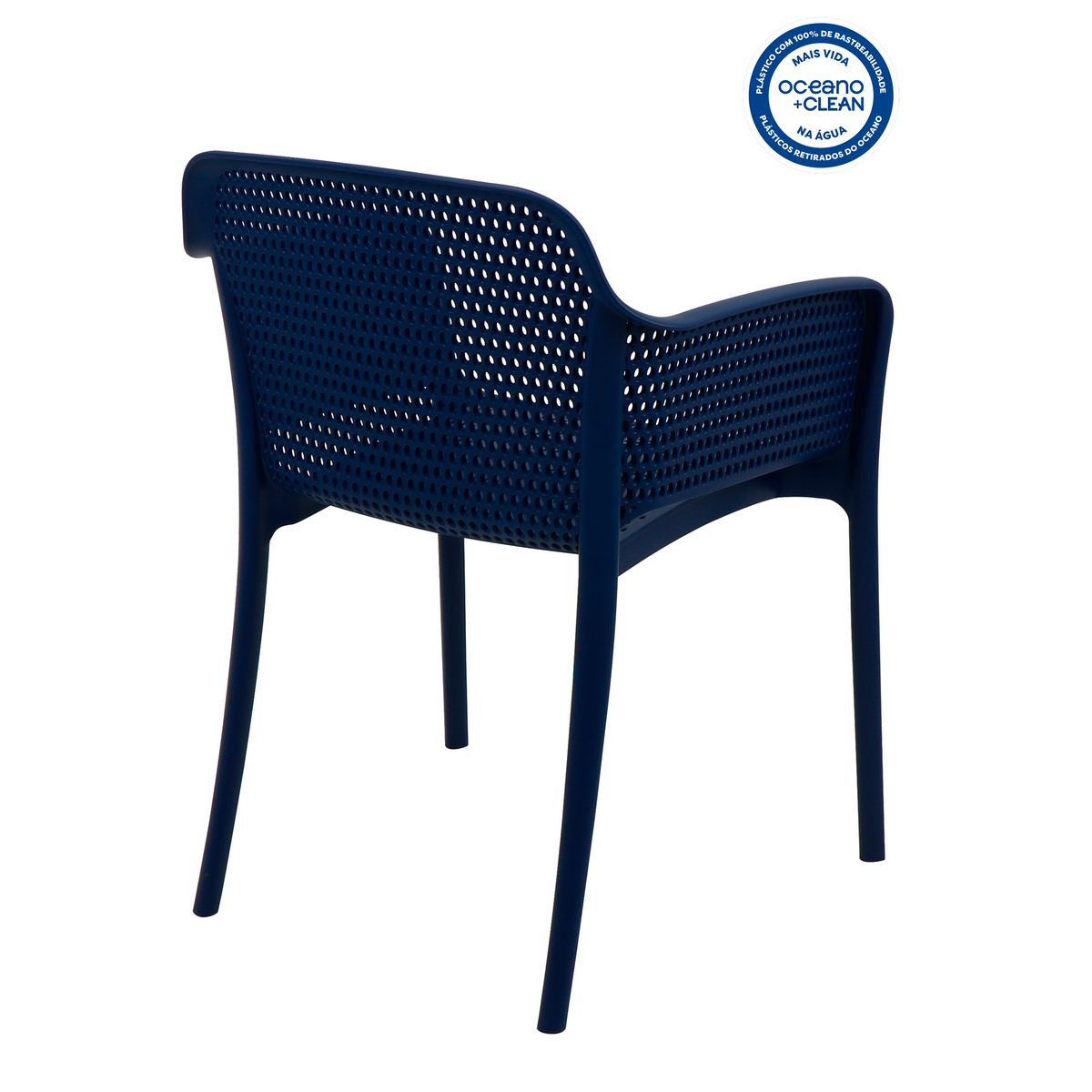 Cadeira Tramontina Summa Gabriela Eco em Polipropileno Oceano +Clean Azul Yale Cor Azul - SKU 92151030 - 5 image number 4