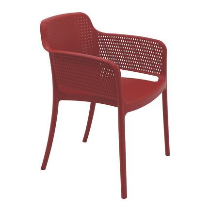 Cadeira Tramontina Gabriela em Polipropileno e Fibra de Vidro Vermelho