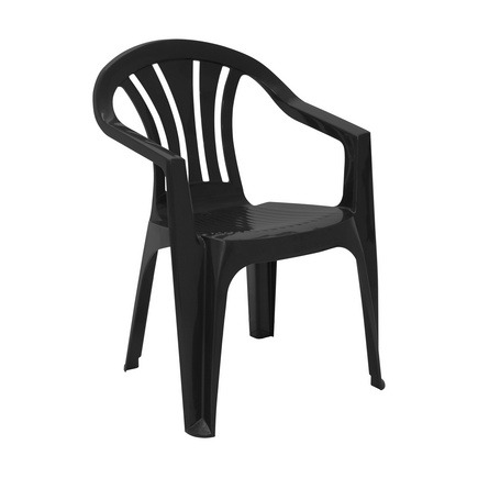 Cadeira Tramontina Bertioga em Polipropileno Preto Cor Preto - SKU 92207009