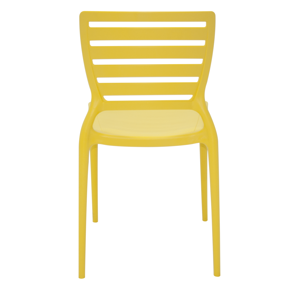 Conjunto 4 Cadeiras Tramontina Isabelle Em Polipropileno E Fibra De Vidro  Amarelo