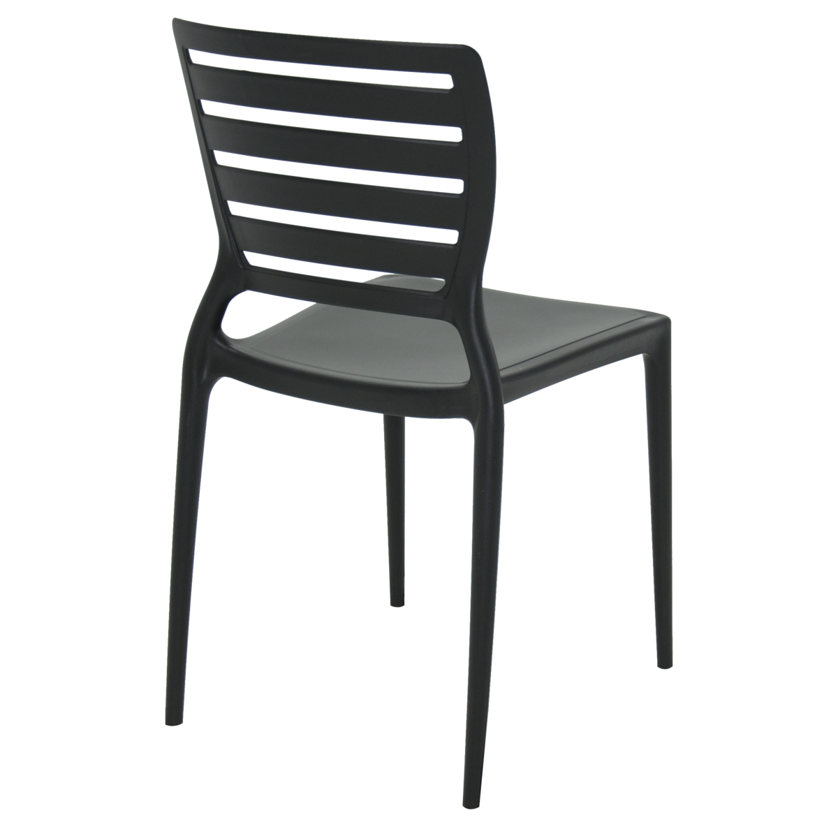Cadeira Tramontina Sofia em Polipropileno e Fibra de Vidro Preto com  Encosto Horizontal de Qualidade em Promoção