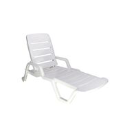 Tramontina Leblon White Polypropylene Lounge Chair