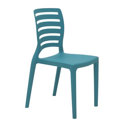 Conjunto Infantil de Mesa e Cadeira Tramontina Beni em Polipropileno Azul  com Quadro de Atividades de Qualidade em Promoção
