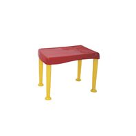 Tramontina Monster Red Polypropylene Children's Table with Yellow Base