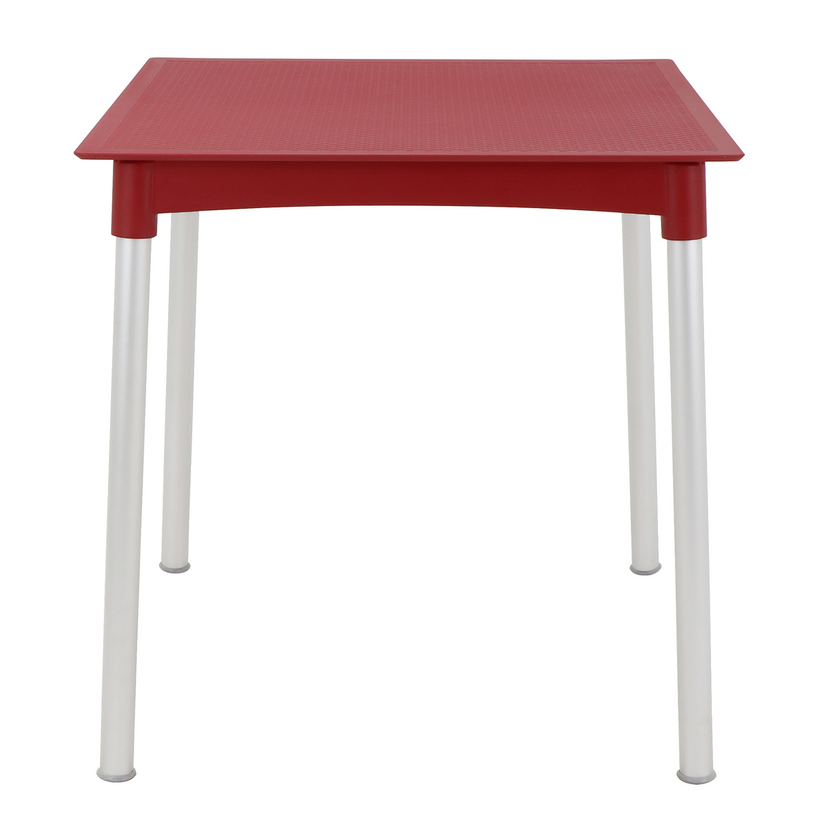 Mesa Tramontina Summa Laura Rattan em Polipropileno Vermelho com Pernas de Alum&iacute;nio Anodizado Cor Vermelho - SKU 92351040 - 2 image number 1