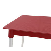 Mesa Tramontina Summa Laura Rattan em Polipropileno Vermelho com Pernas de Alum&iacute;nio Anodizado Cor Vermelho - SKU 92351040 - 3 image number 2