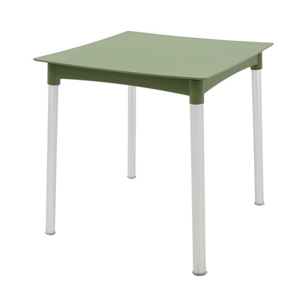 Mesa Tramontina Summa Diana em Polipropileno Verde Oliva com Pernas de Alum&iacute;nio Anodizado Cor Verde - SKU 92352027