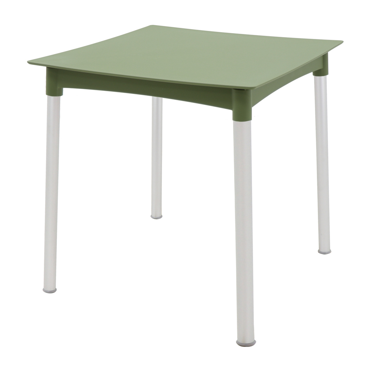 Mesa Tramontina Summa Diana em Polipropileno Verde Oliva com Pernas de Alum&iacute;nio Anodizado Cor Verde - SKU 92352027 - 1 image number 0