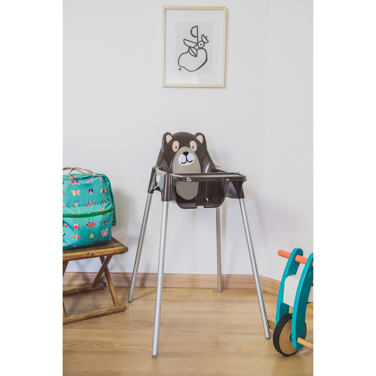Cadeira para Refei&ccedil;&atilde;o Infantil Tramontina Teddy em Polipropileno Marrom Cor Marrom - SKU 92370109 - 8 image number 7