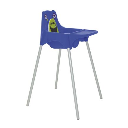 Cadeira para Refeição Infantil Tramontina Monster em Polipropileno Azul