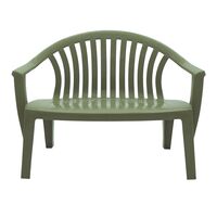 Banco Tramontina Leme em Polipropileno Verde Oliva Cor Verde - SKU 92401027 - 2 image number 1