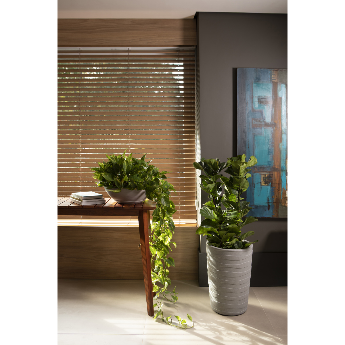 Vaso Tramontina Indi em Polietileno Granito Areia 13 cm Cor Granito areia - SKU 92602000 - 3 image number 2