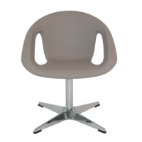 Poltrona Girat&oacute;ria Tramontina Delice Base X em Polietileno Concreto Cor Concreto - SKU 92705210 - 2 image number 1