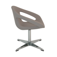 Poltrona Girat&oacute;ria Tramontina Delice Base X em Polietileno Concreto Cor Concreto - SKU 92705210 - 4 image number 3