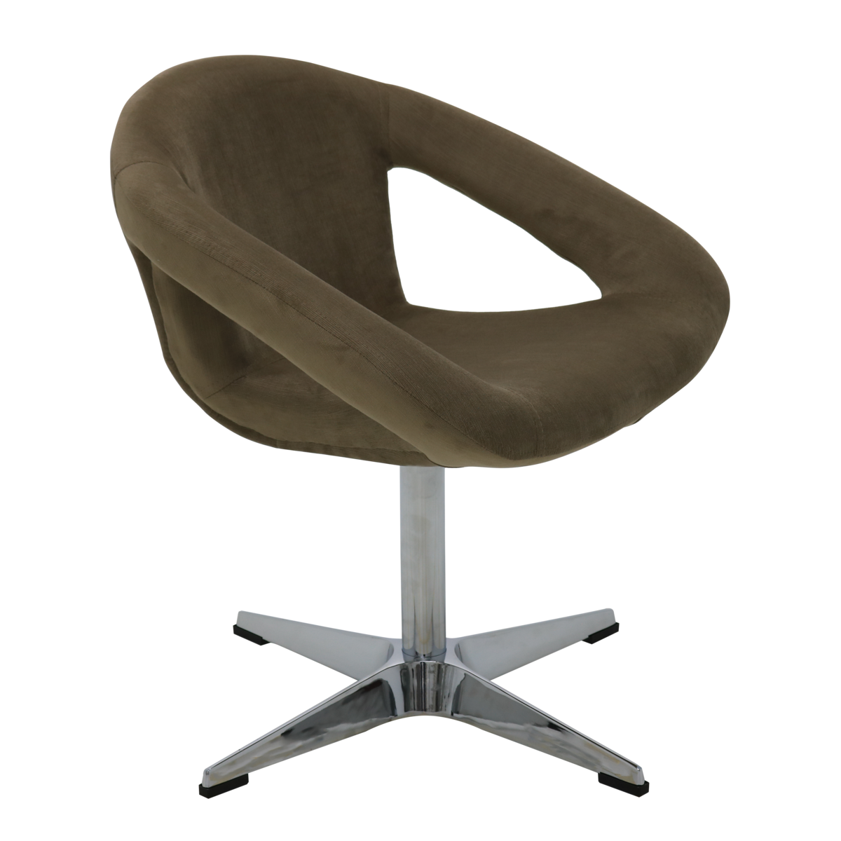 Poltrona Giratória Tramontina Delice Estofada Base X em Polietileno Moca Cor Marrom - SKU 92705213 - 2 image number 1