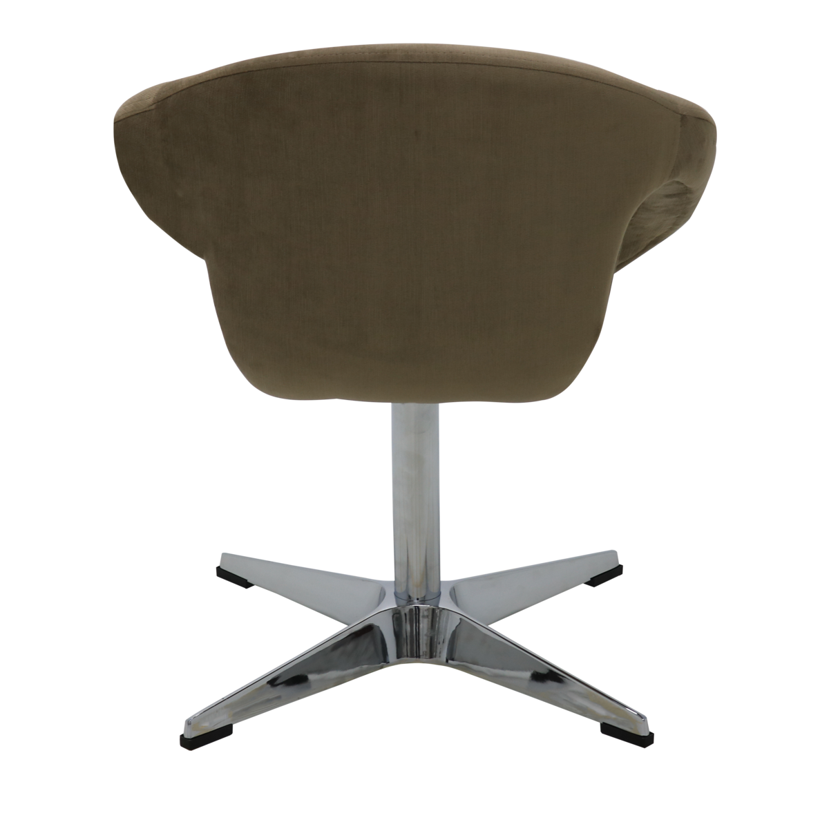 Poltrona Giratória Tramontina Delice Estofada Base X em Polietileno Moca Cor Marrom - SKU 92705213 - 5 image number 4