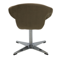 Poltrona Giratória Tramontina Delice Estofada Base X em Polietileno Moca Cor Marrom - SKU 92705213 - 4 image number 3