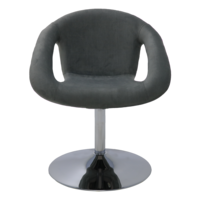 Poltrona Girat&oacute;ria Tramontina Delice Estofada Base Central em Polietileno N&iacute;quel Cor Grafite - SKU 92706212 - 3 image number 2