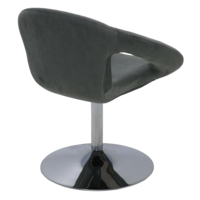 Poltrona Girat&oacute;ria Tramontina Delice Estofada Base Central em Polietileno N&iacute;quel Cor Grafite - SKU 92706212 - 6 image number 5