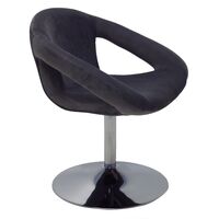 Poltrona Girat&oacute;ria Tramontina Delice Estofada Base Central em Polietileno N&iacute;quel Cor Grafite - SKU 92706212 - 1 image number 0