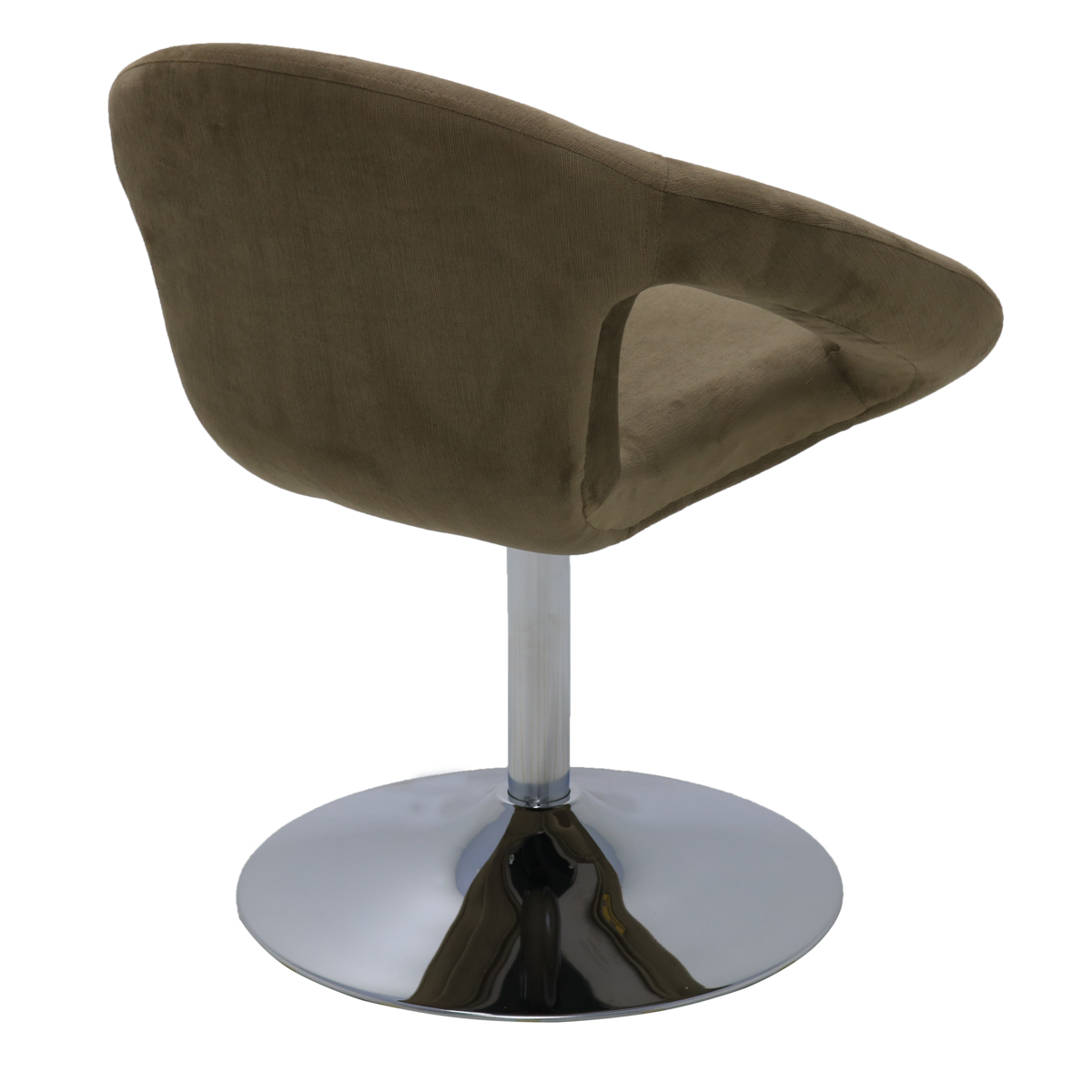 Poltrona Giratória Tramontina Delice Estofada Base Central em Polietileno Moca Cor Marrom - SKU 92706213 - 2 image number 1