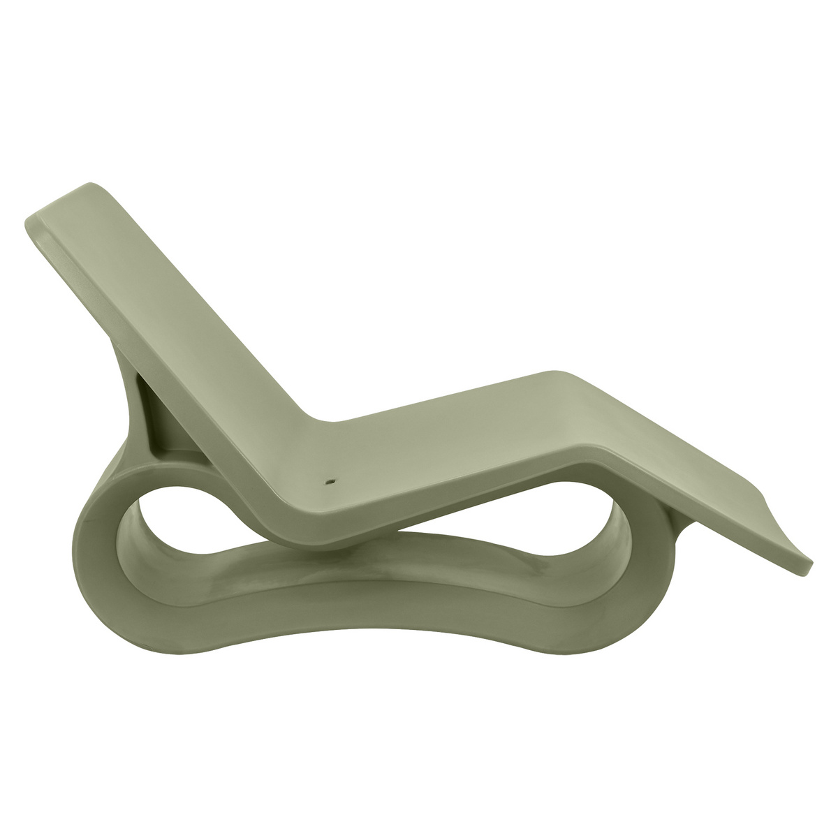 Espregui&ccedil;adeira Chaise Tramontina Octo ECO em Polietileno I''m Green Bio-Based Verde Oliva Com Furo - SKU 92708027 - 3 image number 2