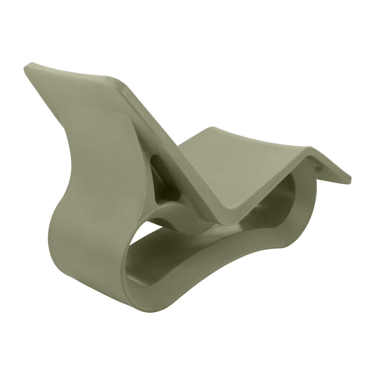 Espregui&ccedil;adeira Chaise Tramontina Octo ECO em Polietileno I''m Green Bio-Based Verde Oliva Com Furo - SKU 92708027 - 4 image number 3