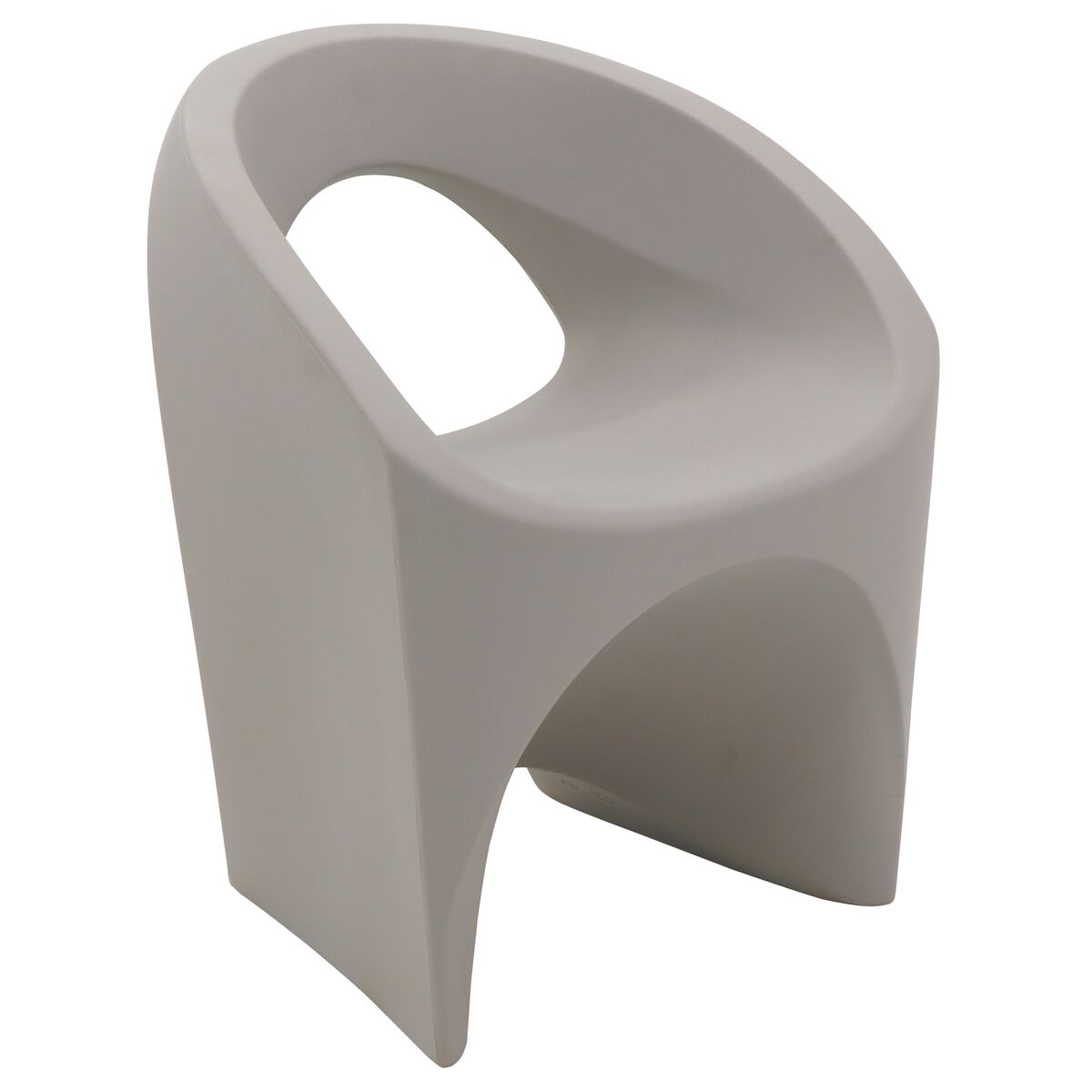 Tramontina Jet Concrete-Colored Polyethylene Armchair