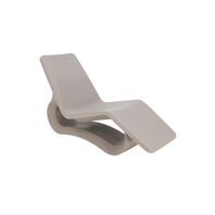 Tramontina Octo Concrete-Colored Polyethylene Lounge Chair