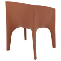 Poltrona Tramontina Paco em Polietileno Laranja Caqui Cor Azul - SKU 92715091 - 5 image number 4