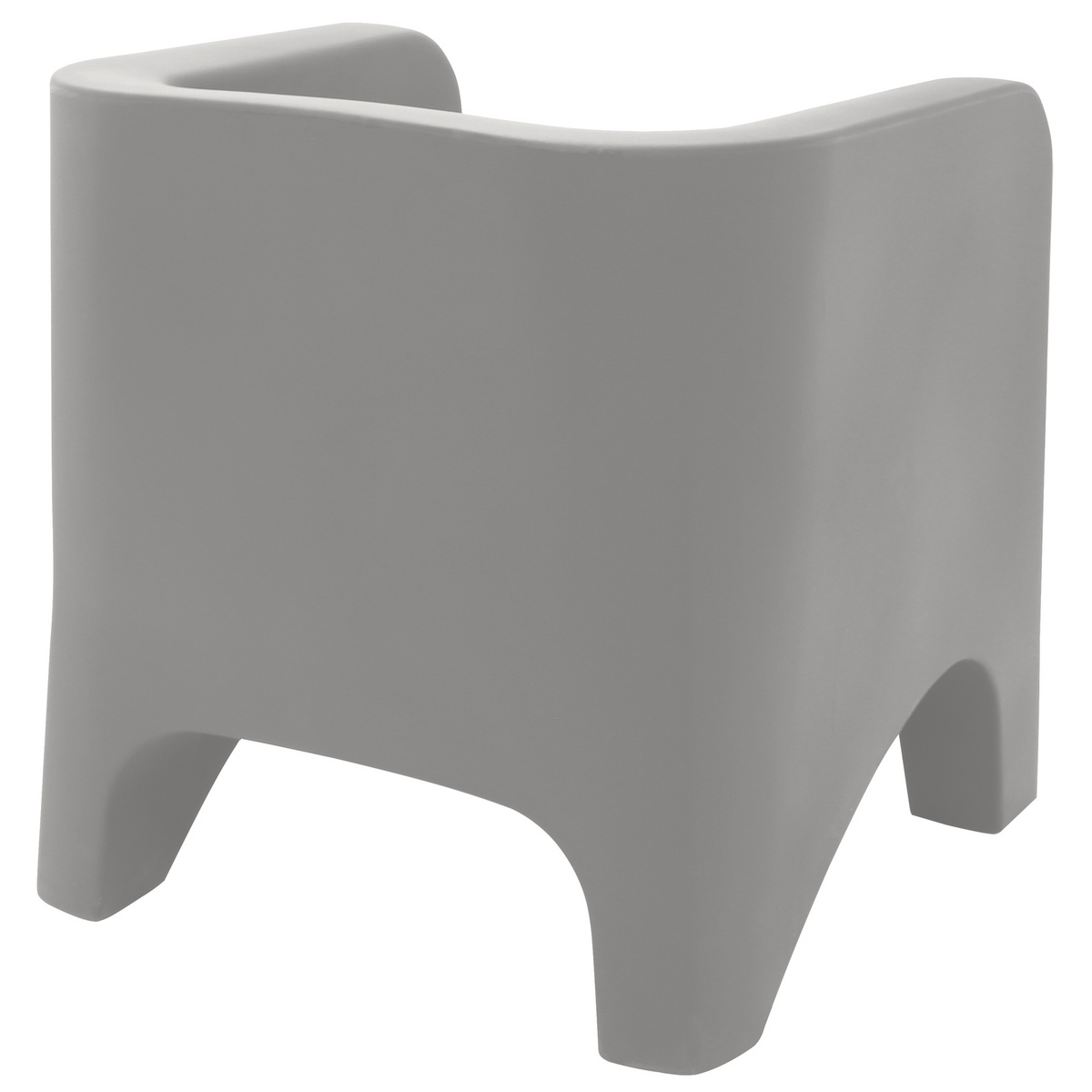 Poltrona Tramontina Tonic em Polietileno Concreto Cor Concreto - SKU 92716210 - 4 image number 3