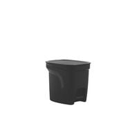 Tramontina Compact Black Polypropylene Compact Trash Can with a Galvanized Steel Rod, 7L