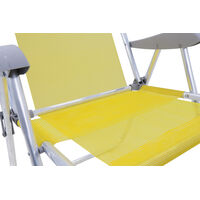 Cadeira de Praia Tramontina Creta Master em Alum&iacute;nio com Assento Amarelo Cor Amarelo - SKU 92900200 - 4 image number 3