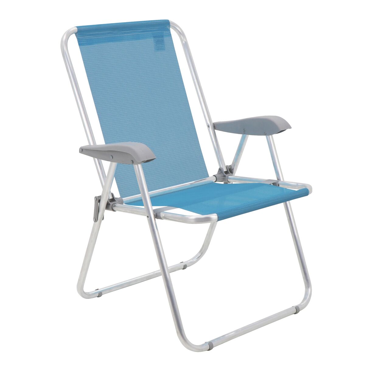 Silla de playa ligera de aluminio alto con 4 posiciones reclinables de  lujo, con toldo para adultos, soporte para bebidas, bolsa de almacenamiento