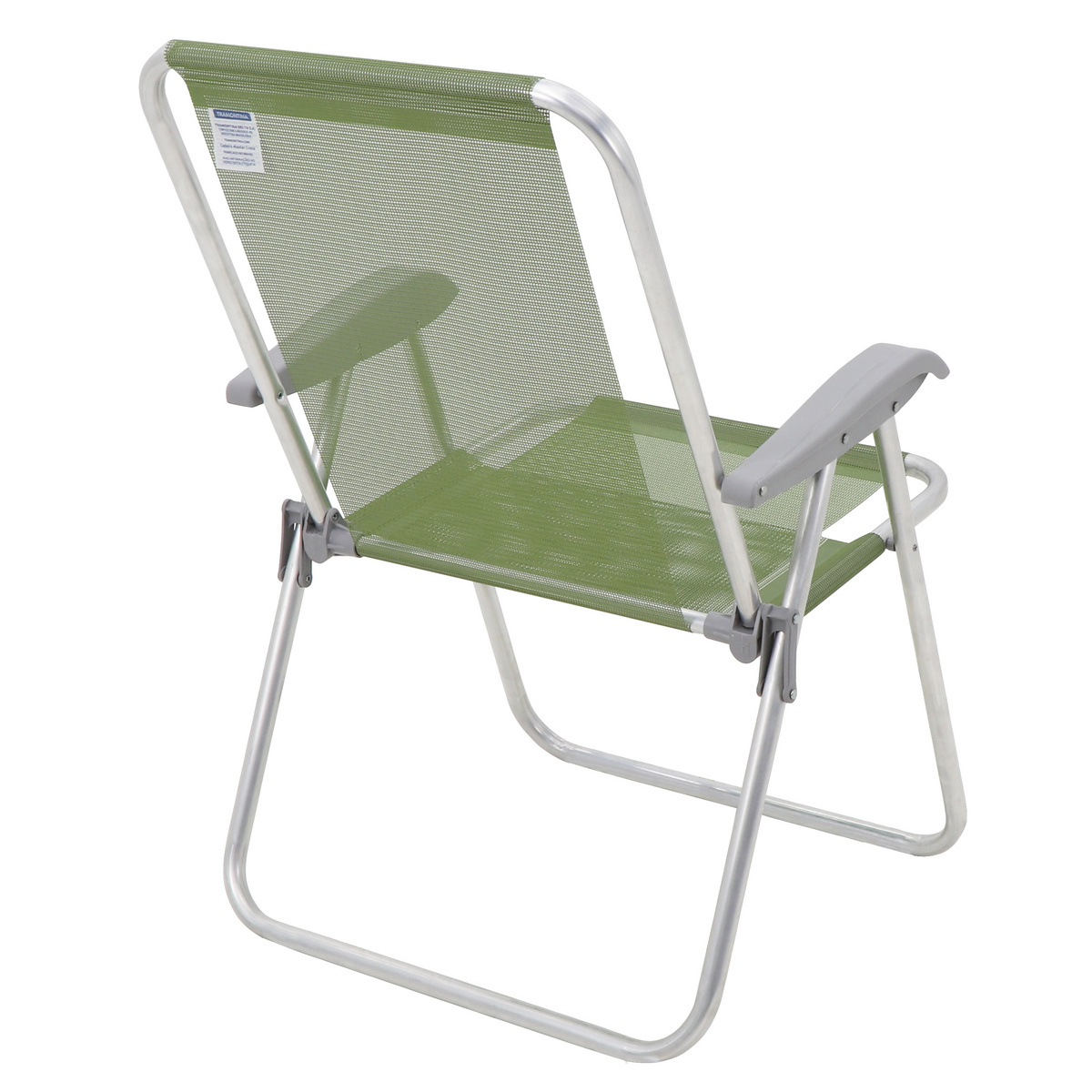 Cadeira de Praia Tramontina Creta Master em Alum&iacute;nio com Assento Verde Oliva Cor Verde - SKU 92900204 - 5 image number 4