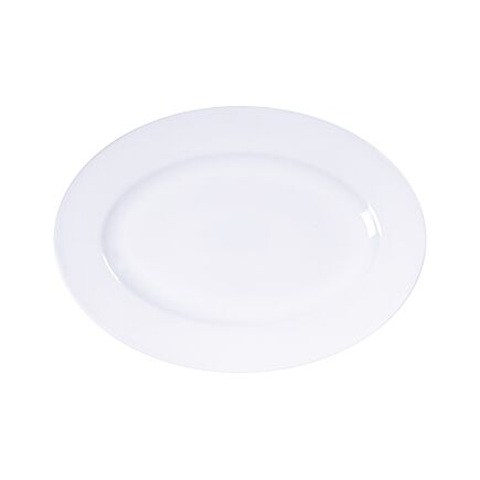 Travessa Oval  Tramontina Maria Augusta em Porcelana 32x25 cm Cor Branco - SKU 96010071 - 1