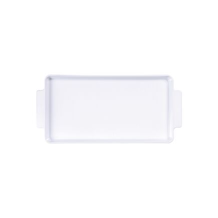 Travessa Retangular Tramontina Maria Augusta em Porcelana 24x13 cm Cor Branco - SKU 96010073 - 1
