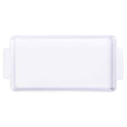 Travessa Retangular Tramontina Maria Augusta em Porcelana 36x19 cm Cor Branco - SKU 96010075 - 1