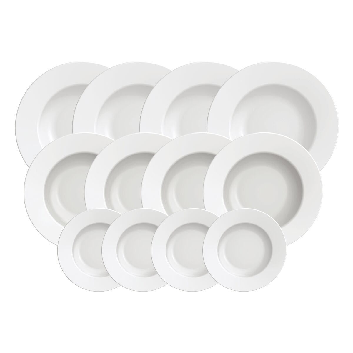 Jogo de Pratos Tramontina Isabel em Porcelana 12 Pe&ccedil;as Cor Cinza - SKU 96989008 - 2 image number 1