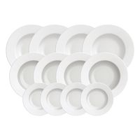 Jogo de Pratos Tramontina Isabel em Porcelana 12 Pe&ccedil;as Cor Cinza - SKU 96989008 - 2 image number 1