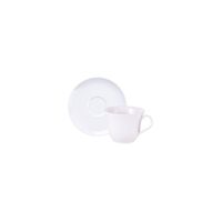 Conjunto X&iacute;cara e Pires de Ch&aacute; Tramontina Sophia em Porcelana 210 ml 2 Pe&ccedil;as Cor Branco - SKU 96010137 - 1 image number 0