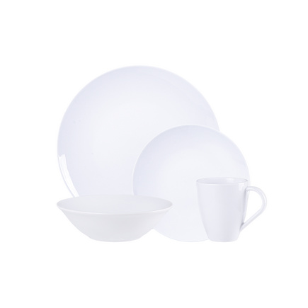 Jogo de Pratos Tramontina Sophia em Porcelana com Bowl 16 Pe&ccedil;as Cor Cinza - SKU 96010189