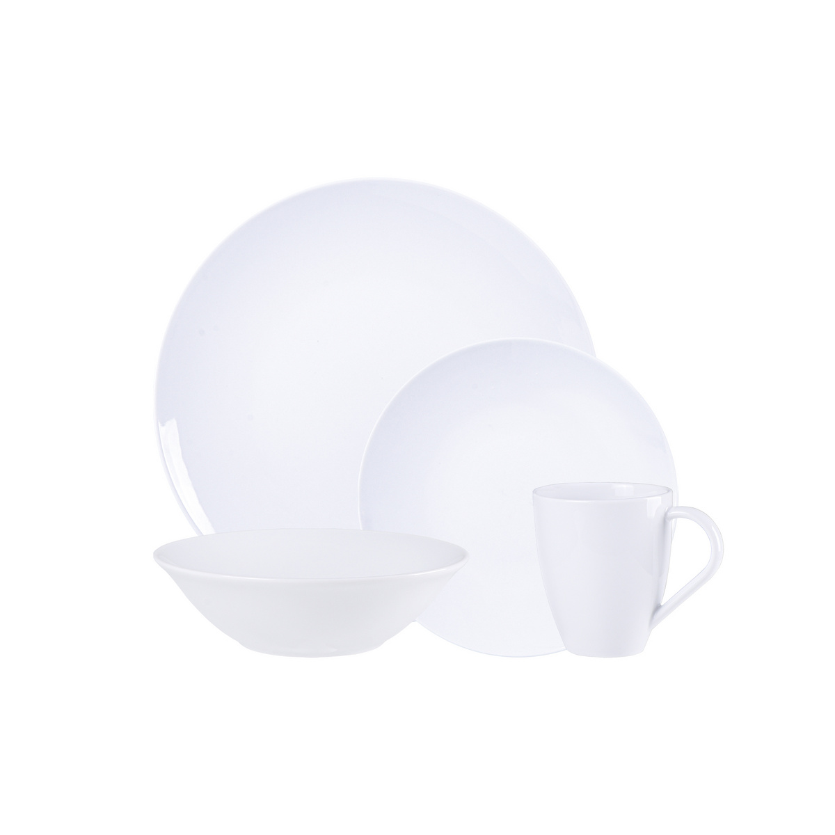 Jogo de Pratos Tramontina Sophia em Porcelana com Bowl 16 Pe&ccedil;as Cor Cinza - SKU 96010189 - 1 image number 0